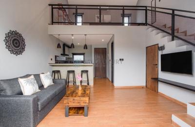 1-Bedroom Loft Mezzanine  Style Villa with Private Pool in Canggu - Monthly Rental